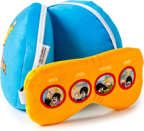 Beatles Yellow Submarine Relaxeazzz Plush Round Travel Pillow & Eye Mask Set