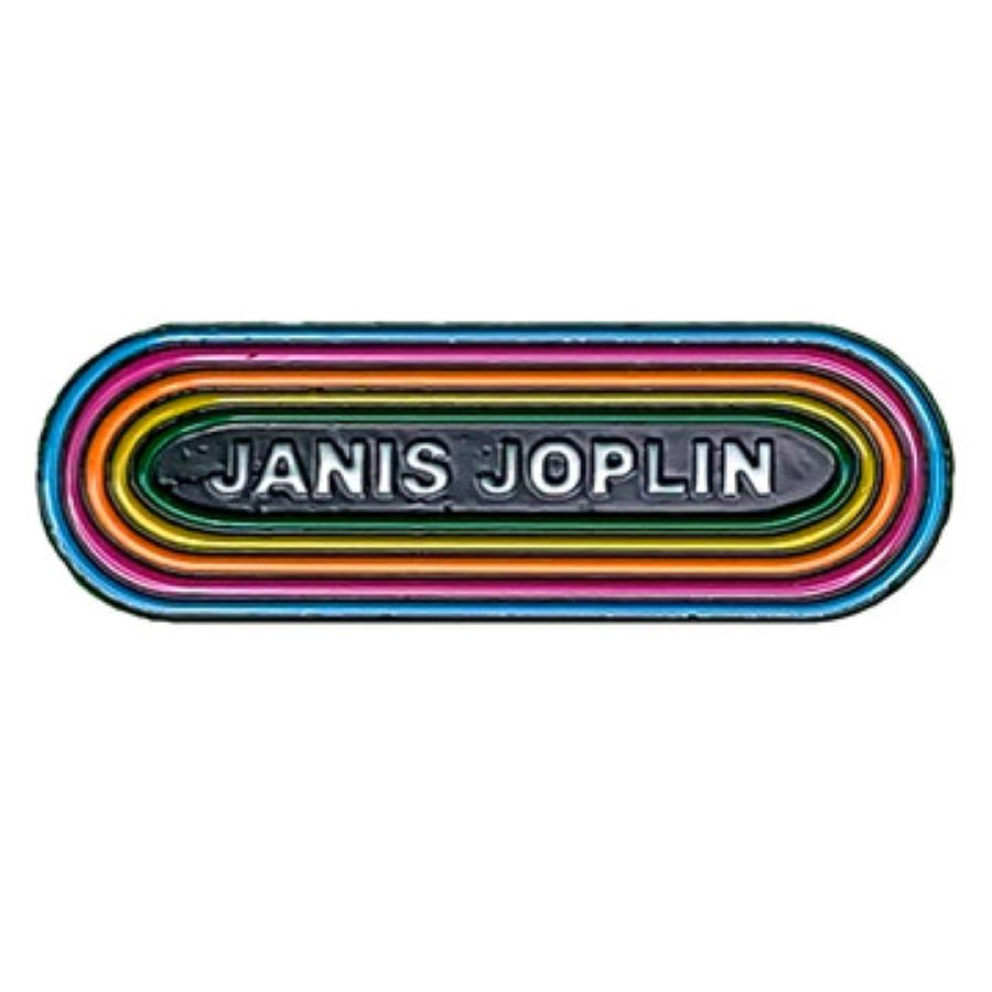 Janis Joplin Logo - Metal Lapel Pin