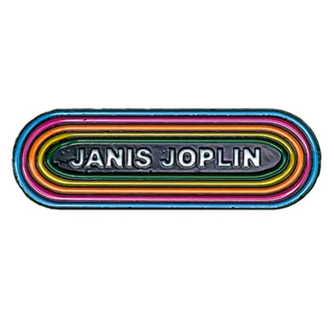 Janis Joplin Logo - Metal Lapel Pin