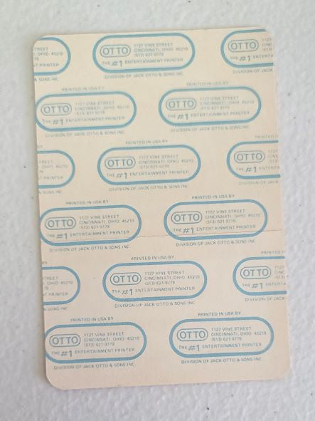 Ted Nugent World Penetration Tour 1984 Backstage Pass OTTO