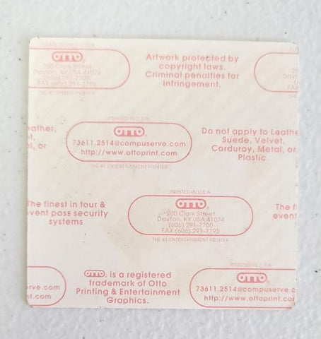 Bon Jovi It ain't Over til the Fat Lady Sings Tour 1993 Backstage Pass OTTO