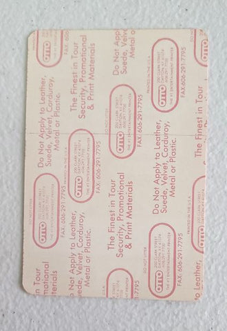 Cheap Trick on Tour 2000 VHP Backstage Pass OTTO