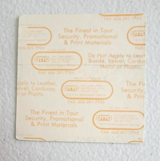 KISS Hot in the Shade Tour 1990 Backstage Pass OTTO