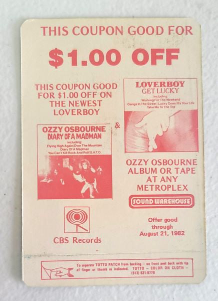 Foreigner Radio Promo Tour 1982 Dallas Tx Backstage Pass