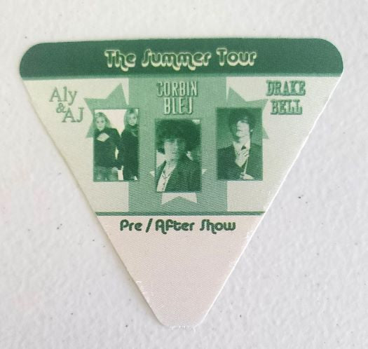 Aly & AJ Corbin Blej Drake Bell The Summer Tour Backstage Pass OTTO