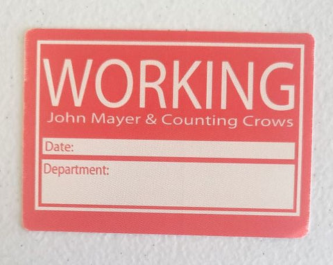 John Mayer & Counting Crows Backstage Pass OTTO