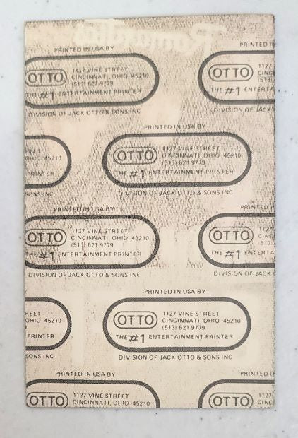 Romantics Rhythm Romance Tour 1985 Backstage Pass OTTO