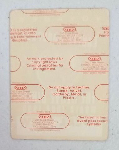 Laurie Anderson The Nerve Bible World Tour 1995 Backstage Pass