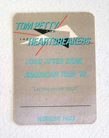Tom Petty and The Heartbreakers Long After Dark 1983 Working Pass OTTO