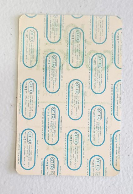 Joe Cocker Civilized Man World Tour 1984 Backstage Pass OTTO