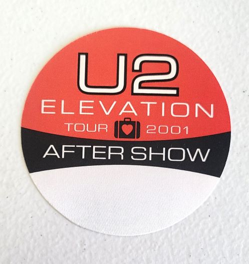 U2 Elevation Tour 2001 Backstage Pass OTTO