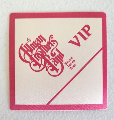The Allman Brothers Band Seven Turns Tour 1990 Backstage Pass OTTO