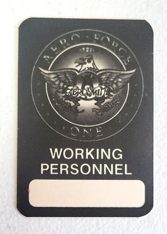 Aerosmith Aero Force One Tour 1986 Backstage Pass OTTO