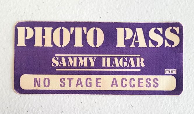 Sammy Hagar On Tour 1982 Backstage Pass OTTO