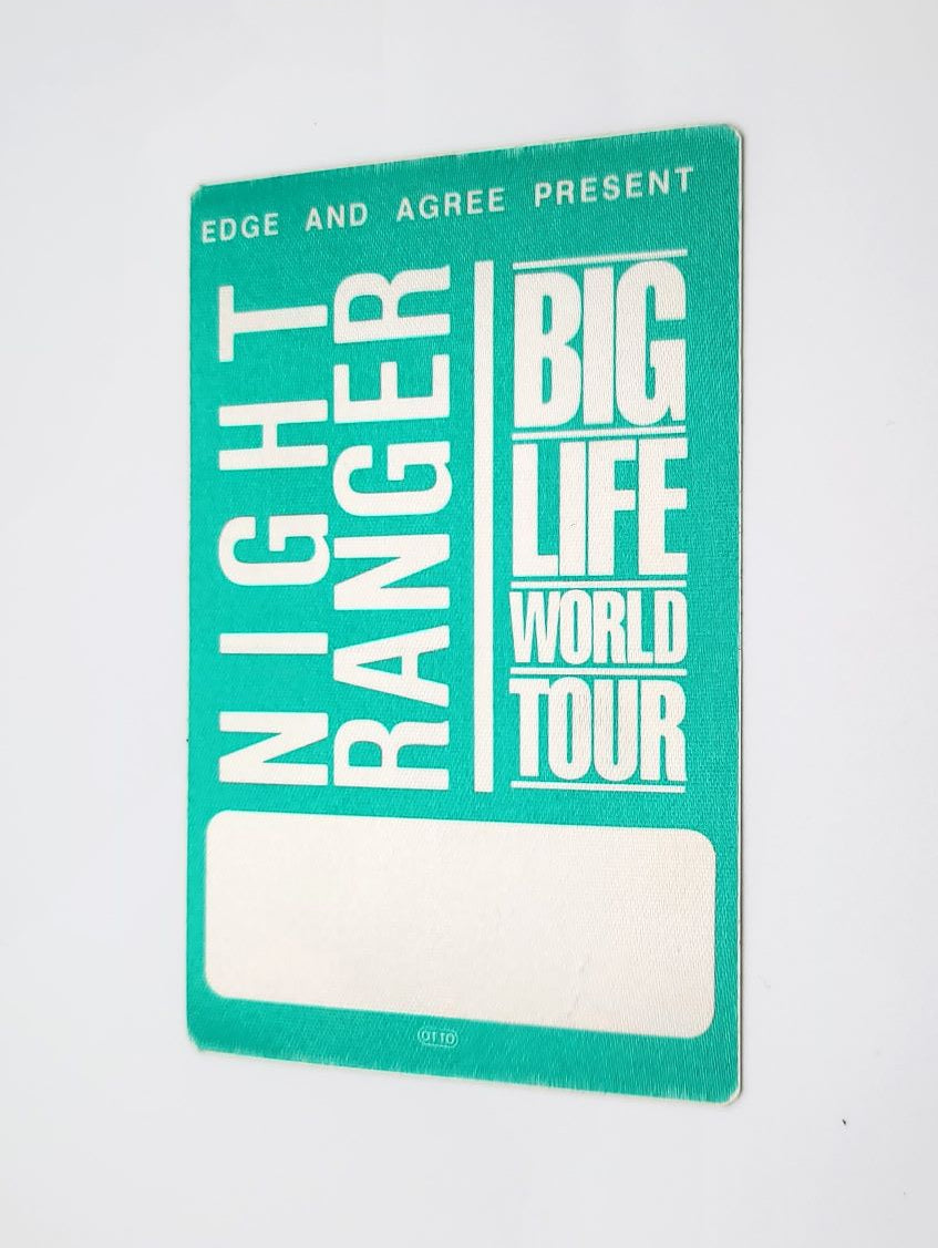 Night Ranger Big Life World Tour 1987 Backstage Pass OTTO