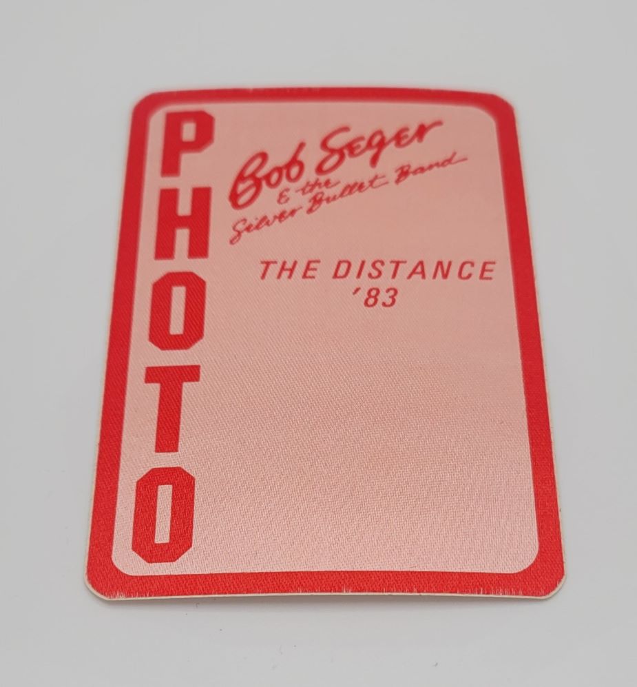 Bob Seger & The Silver Bullet Band The Distance Tour 1983 Photo Backstage Pass