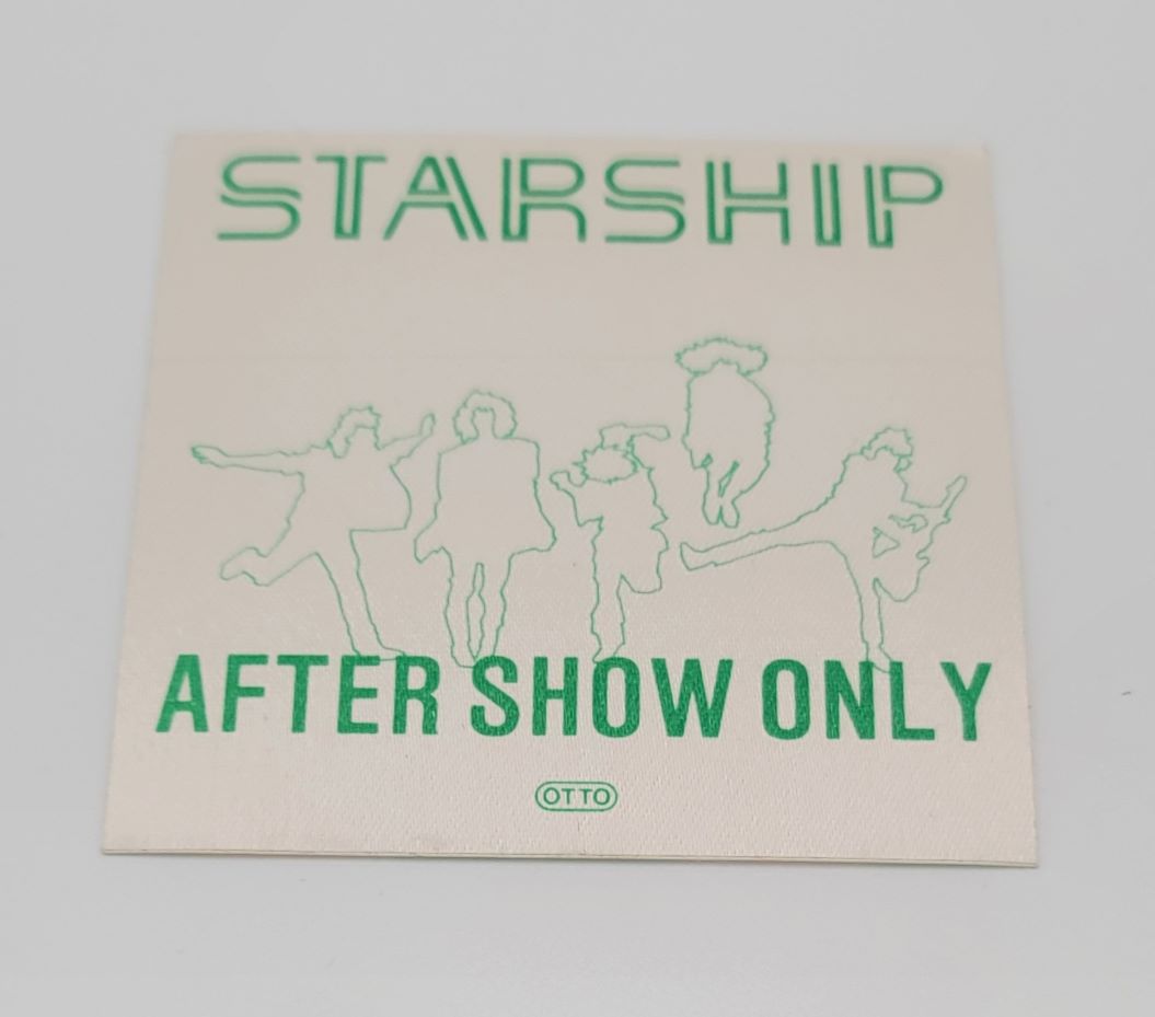 Starship Tour 1986 Backstage Pass OTTO
