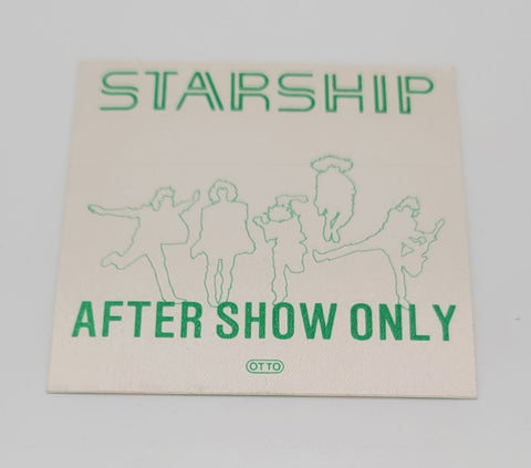 Starship Tour 1986 Backstage Pass OTTO