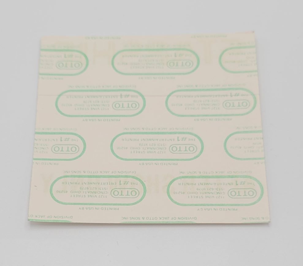 Starship Tour 1986 Backstage Pass OTTO