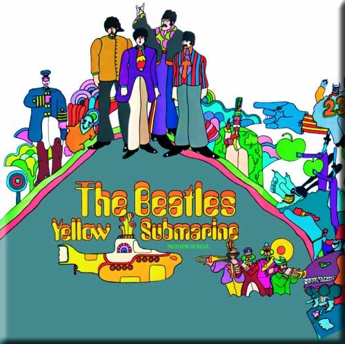The Beatles Yellow Submarine Album Cover Fridge Magnet