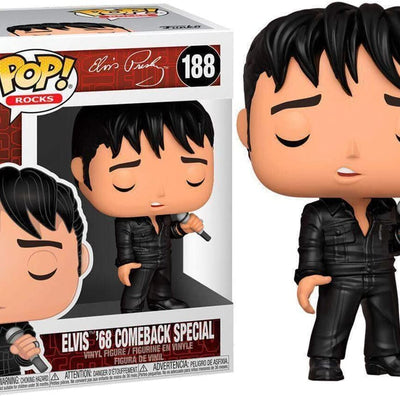 Funko Pop Rocks - Elvis Presley '68 Comeback Special  #188