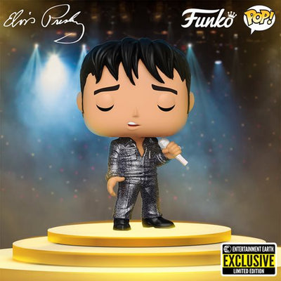 Funko Pop Rocks - Elvis Presley '68 Comeback Special  #188 EE Exclusive