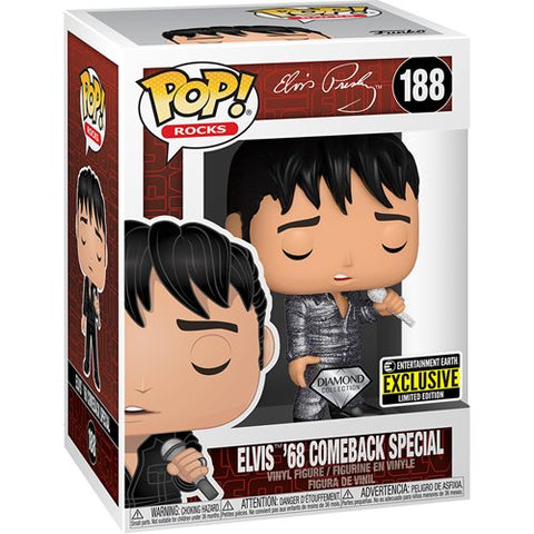 Funko Pop Rocks - Elvis Presley '68 Comeback Special  #188 EE Exclusive