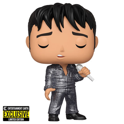 Funko Pop Rocks - Elvis Presley '68 Comeback Special  #188 EE Exclusive