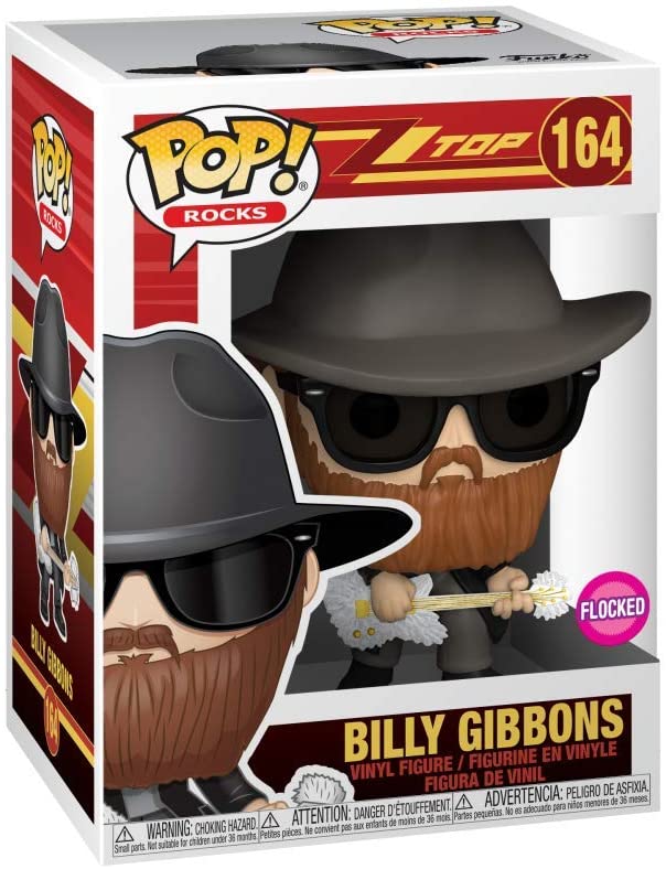 Funko Pop Rocks - ZZ Top Billy Gibbons #164 Flocked