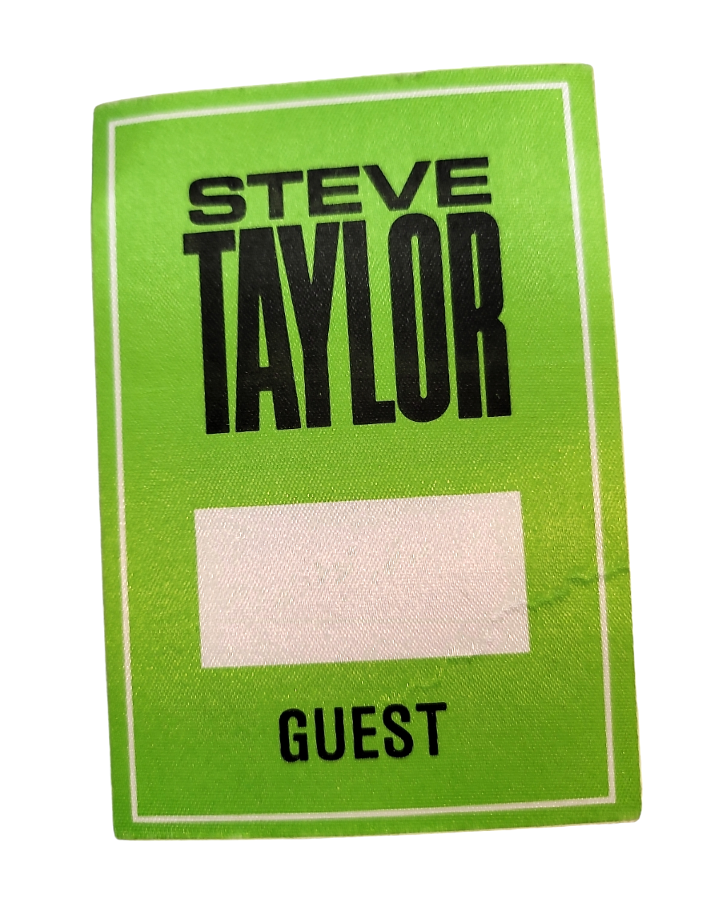 Steve Taylor Concert Guest Backstage Pass
