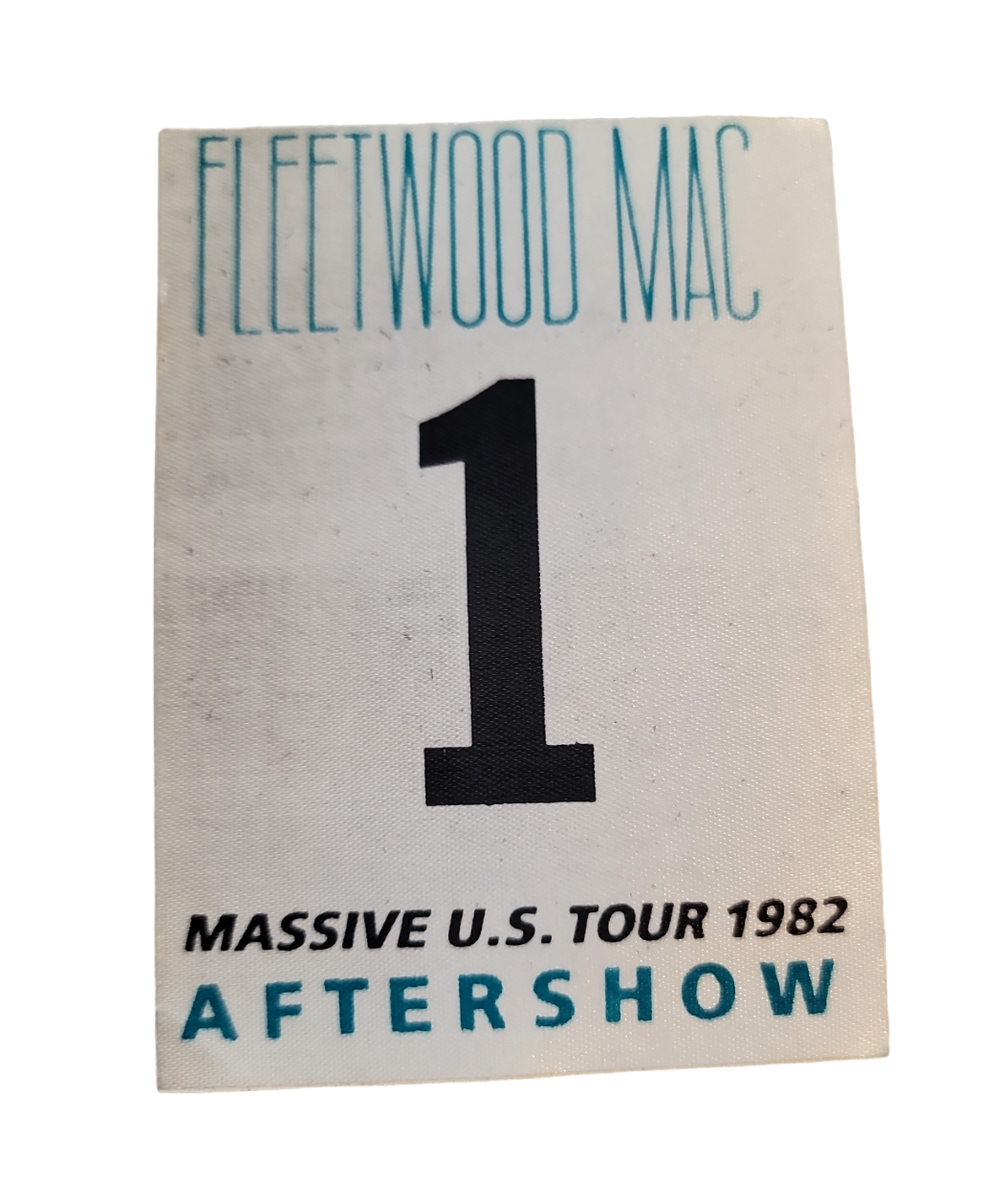 Fleetwood Mac 1 Massive US Tour 1982 Aftershow Backstage Pass