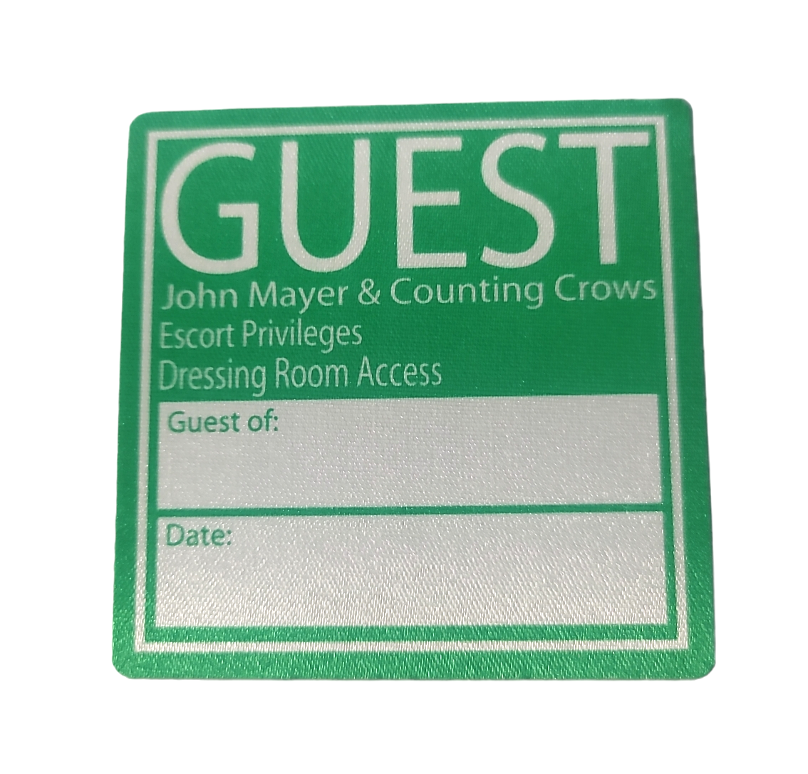 John Mayer & Counting Crows 2003 Guest Backstage Pass OTTO