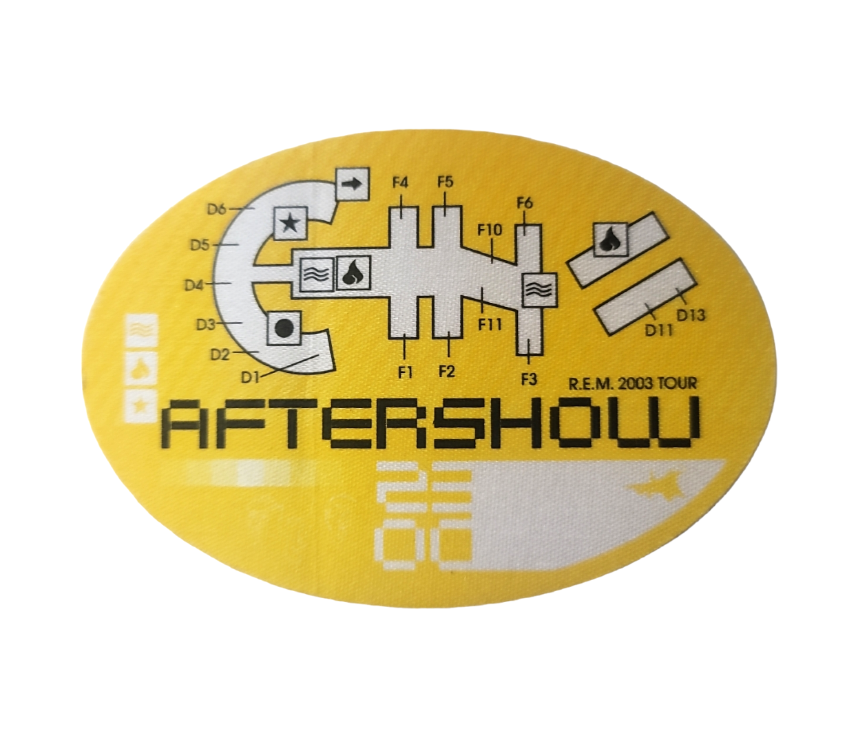 R.E.M.  2003 Tour Aftershow Backstage Pass OTTO