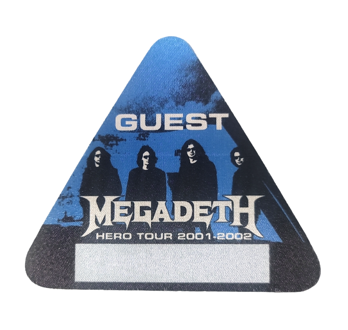 Megadeth The World Needs a Hero Tour 2001-2002 Backstage Pass