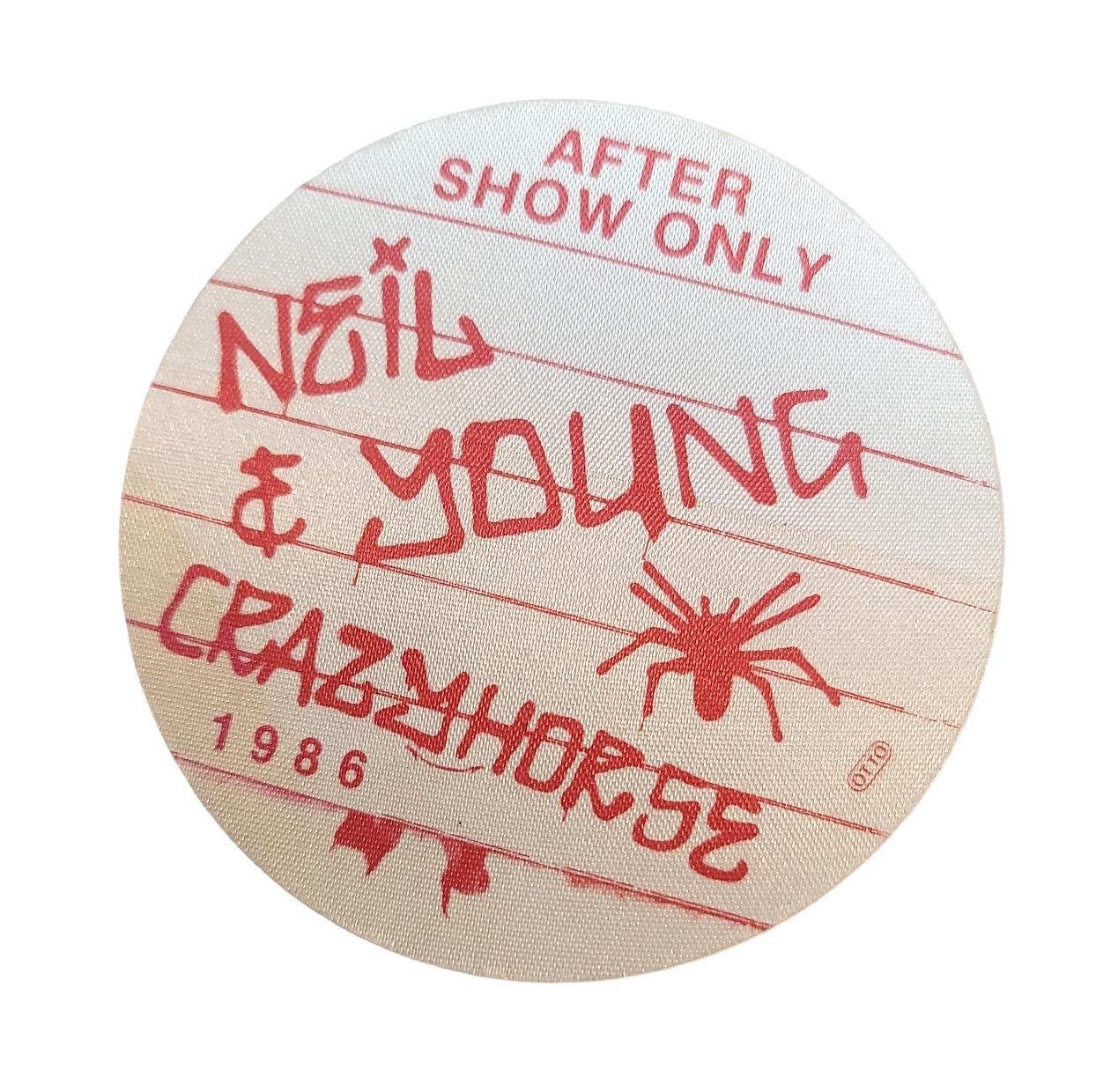 Neil Young & Crazy Horse 1986  Backstage Pass OTTO