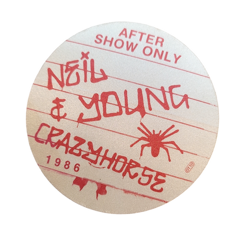 Neil Young & Crazy Horse 1986  Backstage Pass OTTO