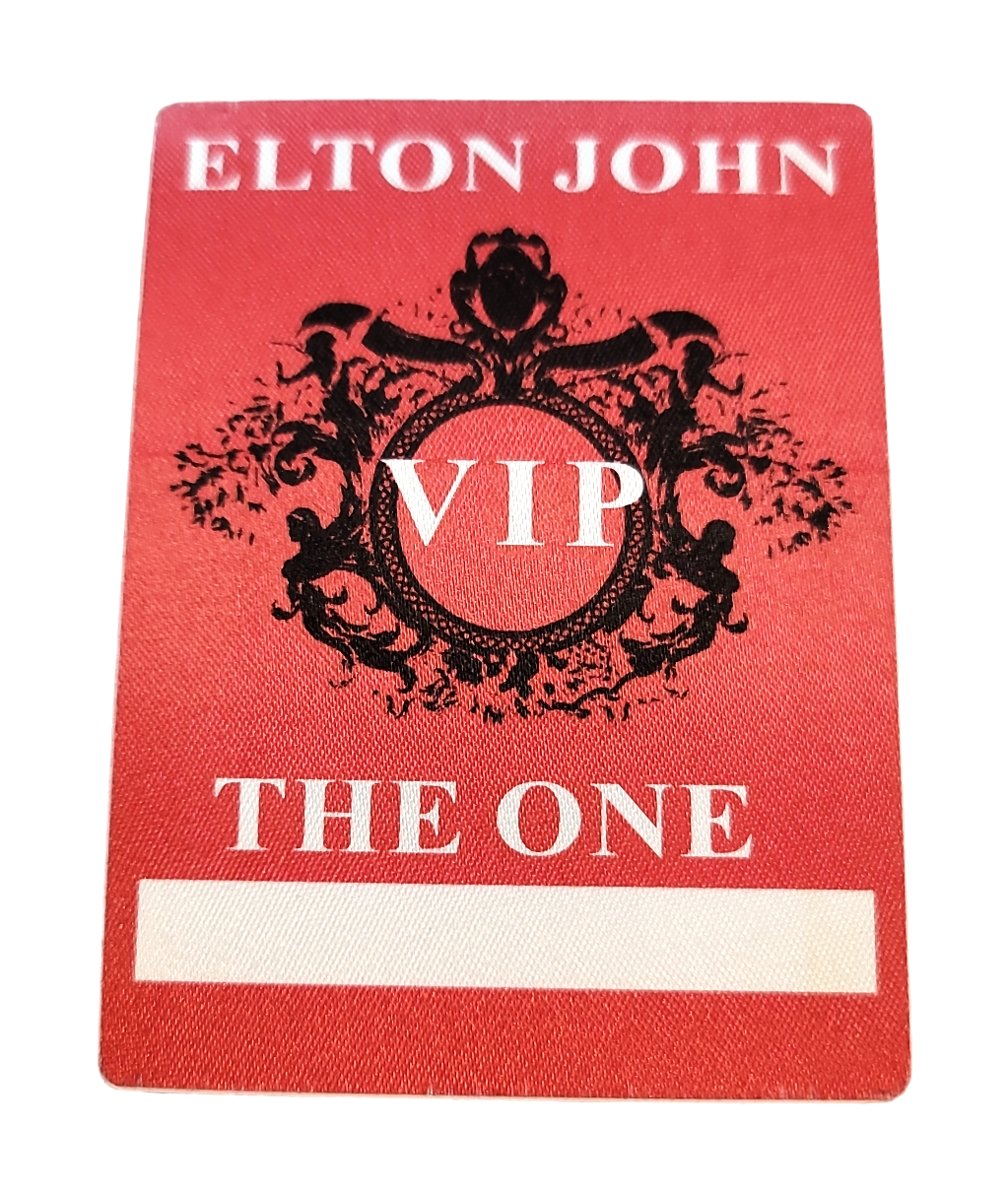Elton John The One Tour 1992 Backstage Pass