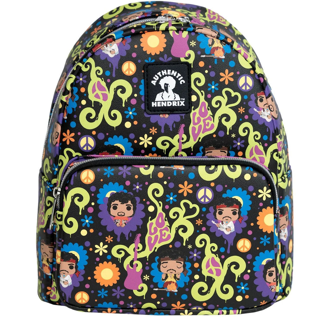 Funko Jimi Hendrix Love and Flowers All-Over Print Mini Backpack